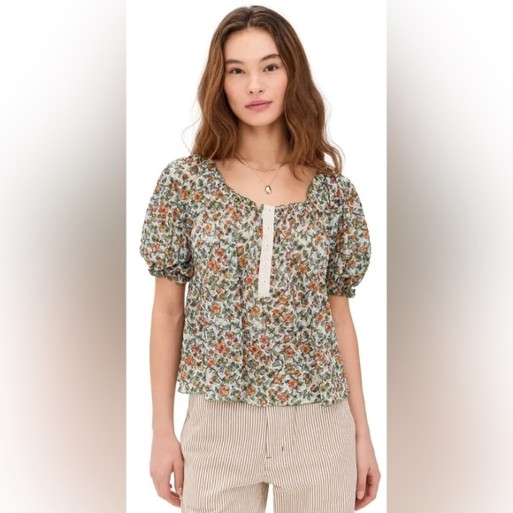 Free People Astra Peasant Top